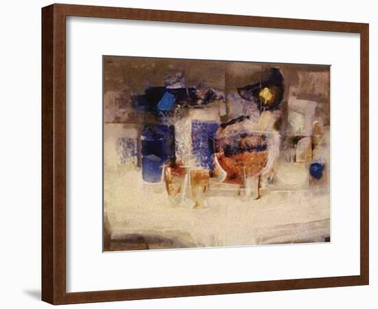 Sobre la Mesa III-Justo San Felices-Framed Art Print