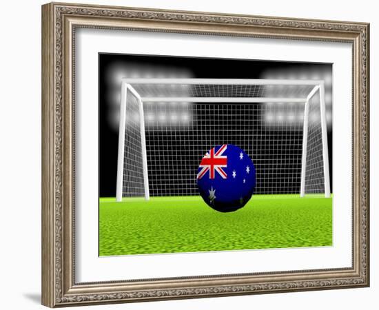 Soccer Australia-koufax73-Framed Art Print