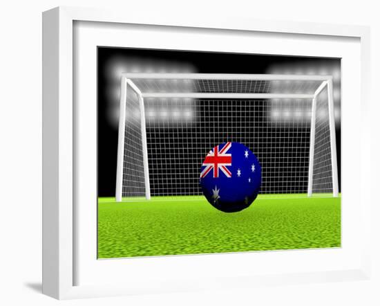 Soccer Australia-koufax73-Framed Art Print