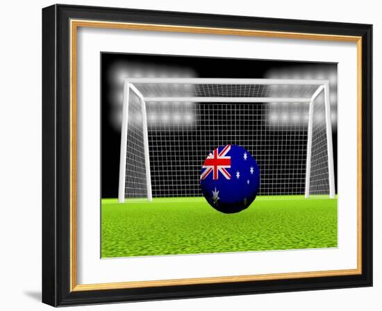 Soccer Australia-koufax73-Framed Art Print