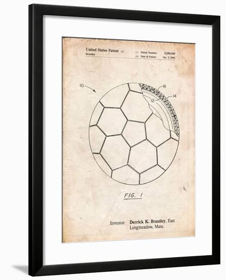 Soccer Ball Layers Patent-Cole Borders-Framed Art Print