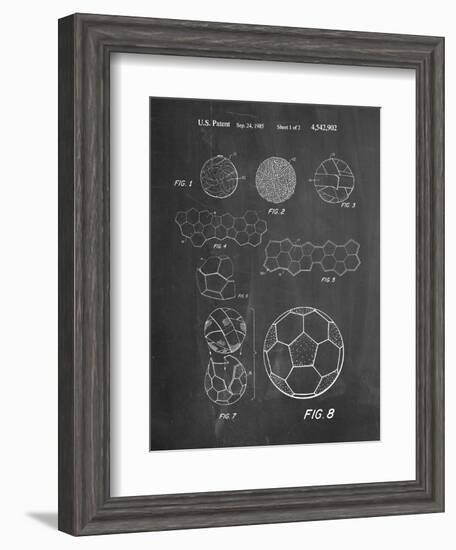 Soccer Ball Patent, How To Make-null-Framed Art Print