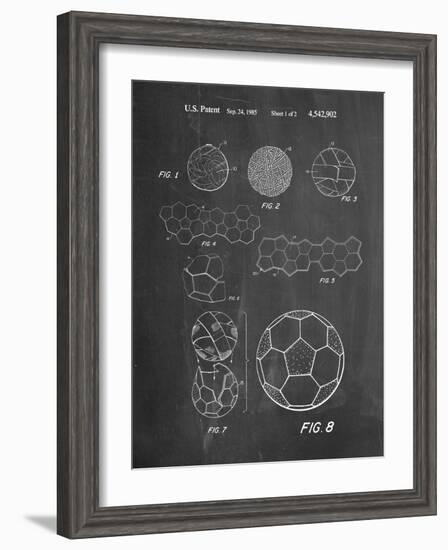 Soccer Ball Patent, How To Make-null-Framed Art Print