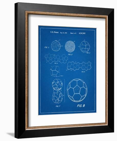 Soccer Ball Patent-null-Framed Premium Giclee Print