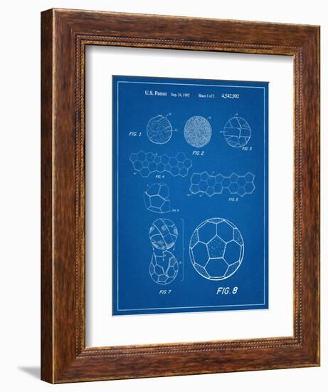 Soccer Ball Patent-null-Framed Art Print