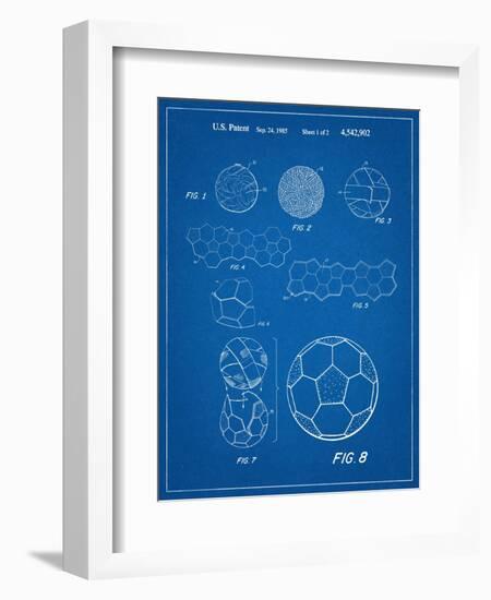 Soccer Ball Patent-null-Framed Art Print