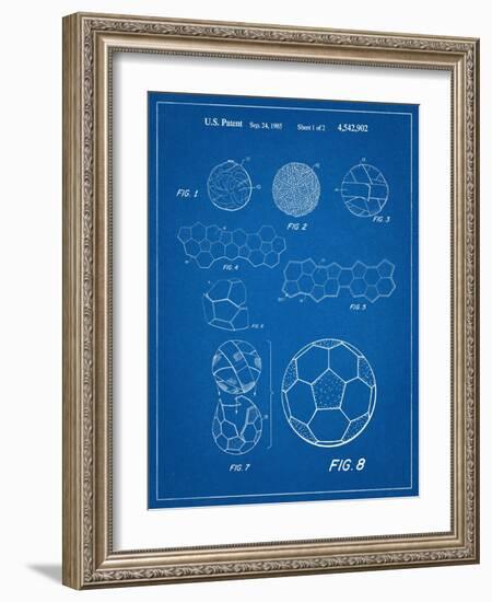 Soccer Ball Patent-null-Framed Art Print