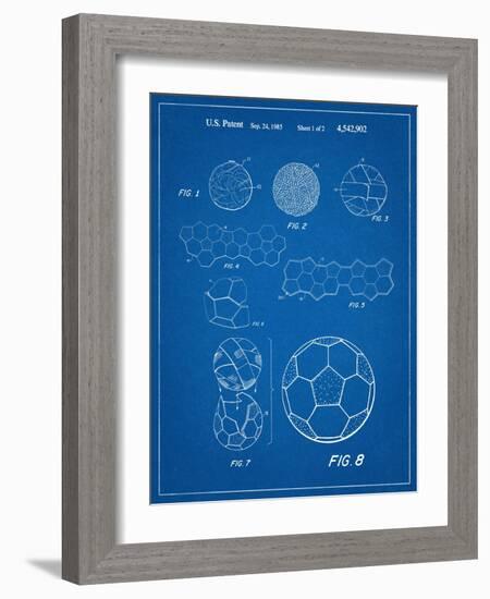 Soccer Ball Patent-null-Framed Art Print