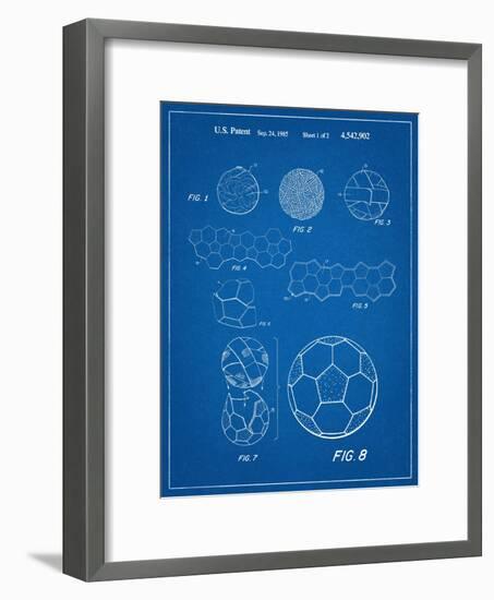 Soccer Ball Patent-null-Framed Art Print