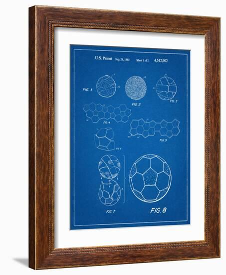 Soccer Ball Patent-null-Framed Art Print