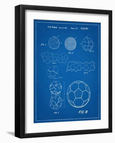 Soccer Ball Patent-null-Framed Art Print