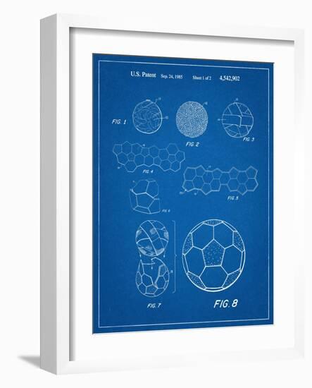 Soccer Ball Patent-null-Framed Art Print