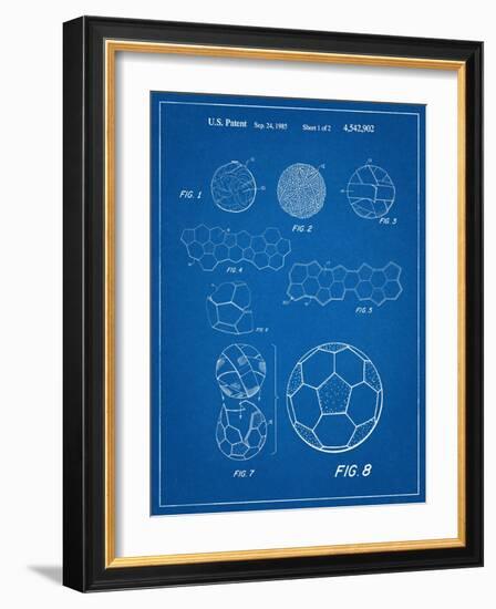 Soccer Ball Patent-null-Framed Art Print