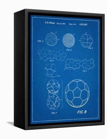 Soccer Ball Patent-null-Framed Stretched Canvas