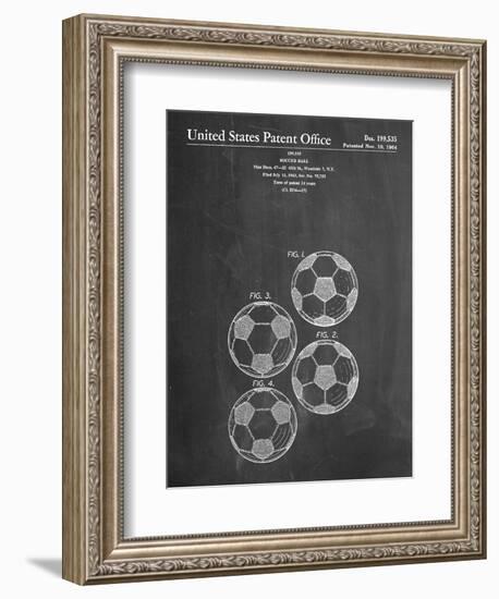 Soccer Ball Patent-null-Framed Premium Giclee Print