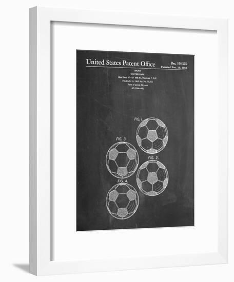 Soccer Ball Patent-null-Framed Art Print