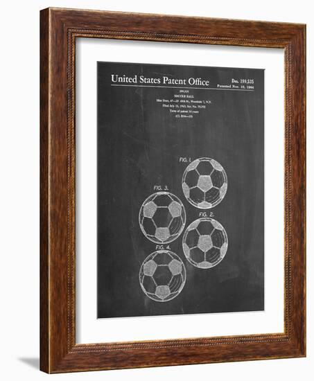 Soccer Ball Patent-null-Framed Art Print