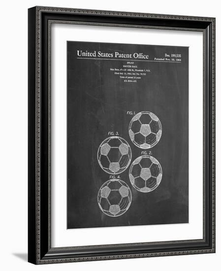 Soccer Ball Patent-null-Framed Art Print