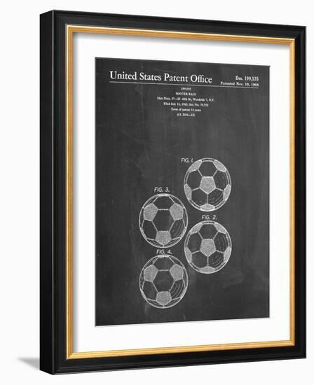 Soccer Ball Patent-null-Framed Art Print