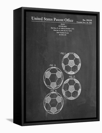 Soccer Ball Patent-null-Framed Stretched Canvas