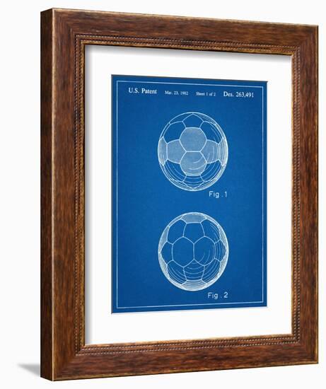 Soccer Ball Patent-null-Framed Art Print