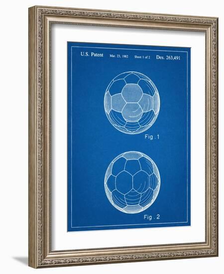 Soccer Ball Patent-null-Framed Art Print