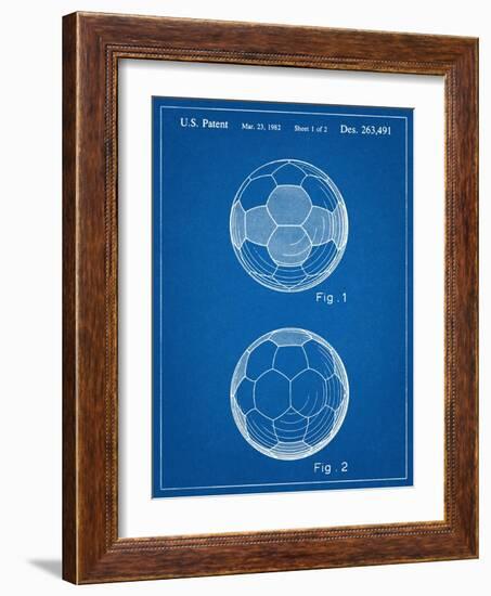 Soccer Ball Patent-null-Framed Art Print