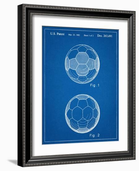 Soccer Ball Patent-null-Framed Art Print