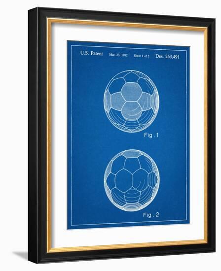 Soccer Ball Patent-null-Framed Art Print