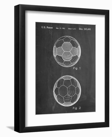 Soccer Ball Patent-null-Framed Premium Giclee Print