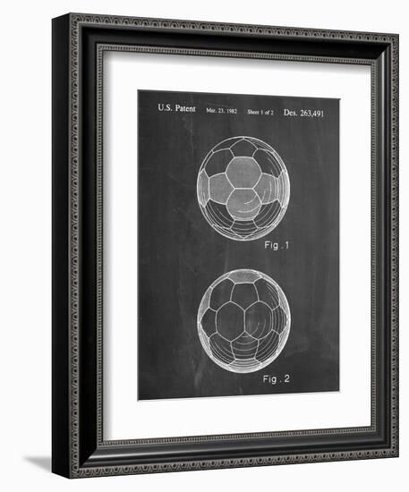 Soccer Ball Patent-null-Framed Art Print