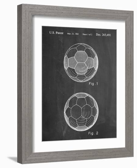 Soccer Ball Patent-null-Framed Art Print