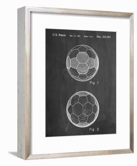 Soccer Ball Patent-null-Framed Art Print