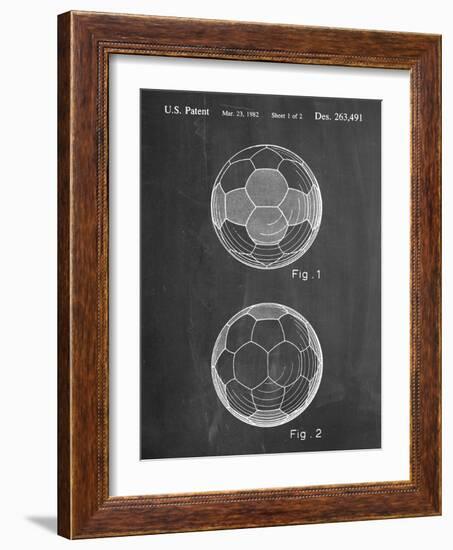 Soccer Ball Patent-null-Framed Art Print