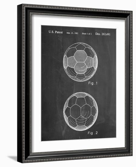 Soccer Ball Patent-null-Framed Art Print