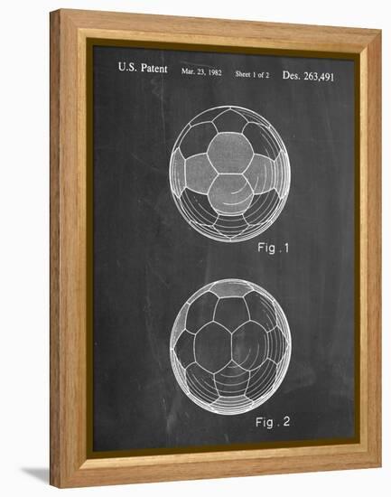 Soccer Ball Patent-null-Framed Stretched Canvas