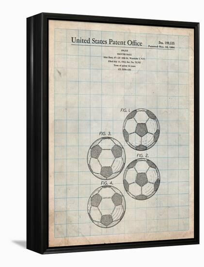 Soccer Ball Patent-Cole Borders-Framed Stretched Canvas