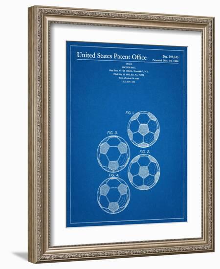 Soccer Ball Patent-null-Framed Art Print