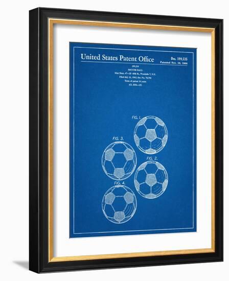 Soccer Ball Patent-null-Framed Art Print