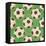 Soccer Balls on Grass, Seamless-Alexander Kulagin-Framed Stretched Canvas