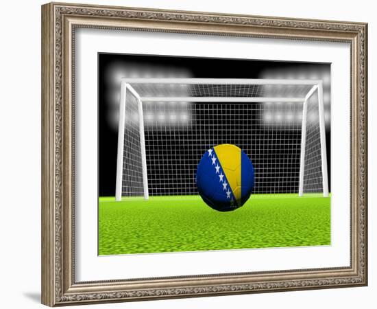 Soccer Bosnia Herzegovina-koufax73-Framed Art Print