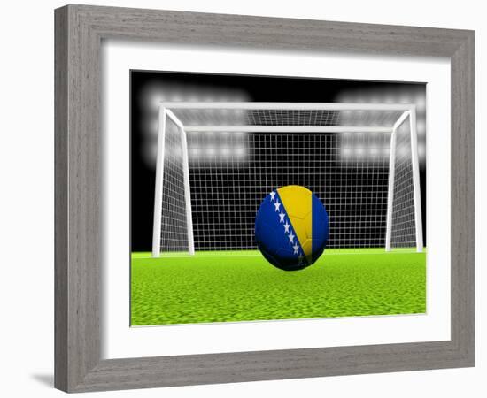 Soccer Bosnia Herzegovina-koufax73-Framed Art Print