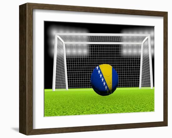 Soccer Bosnia Herzegovina-koufax73-Framed Art Print