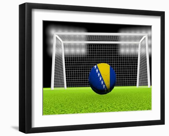 Soccer Bosnia Herzegovina-koufax73-Framed Art Print