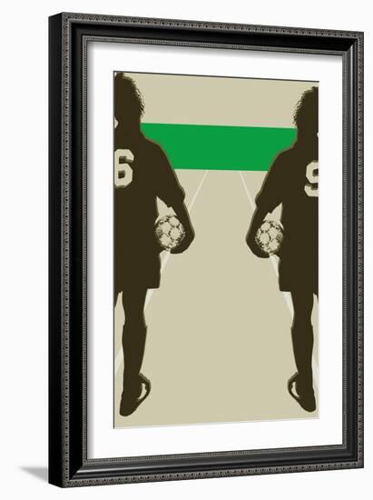 Soccer challenge-null-Framed Giclee Print