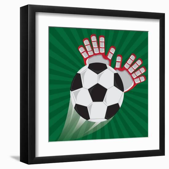 Soccer Club Design-Jemastock-Framed Art Print