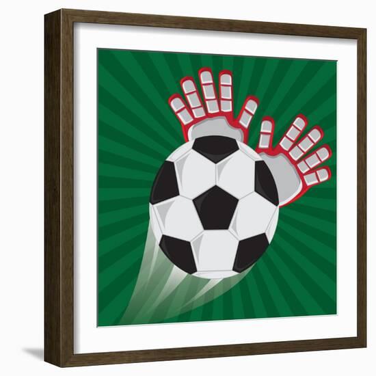 Soccer Club Design-Jemastock-Framed Art Print