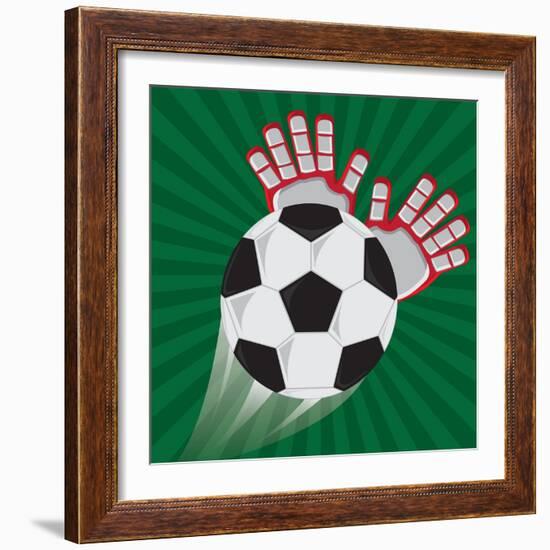 Soccer Club Design-Jemastock-Framed Art Print