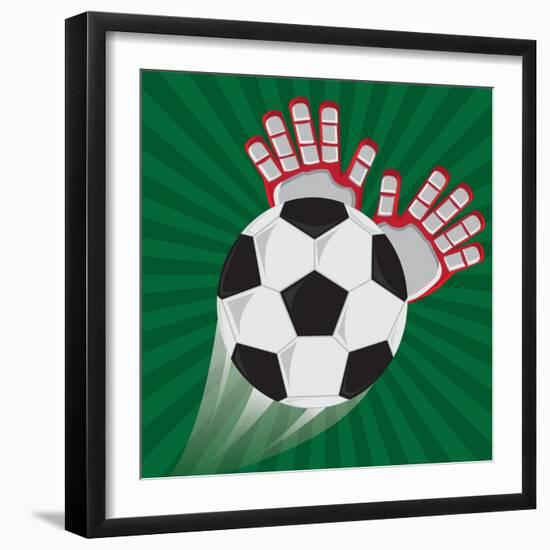 Soccer Club Design-Jemastock-Framed Art Print