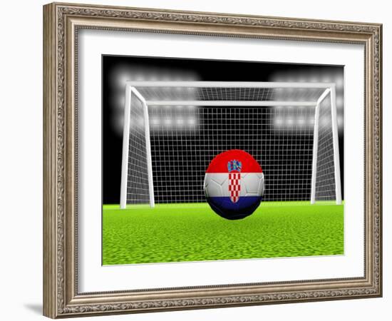 Soccer Croatia-koufax73-Framed Art Print